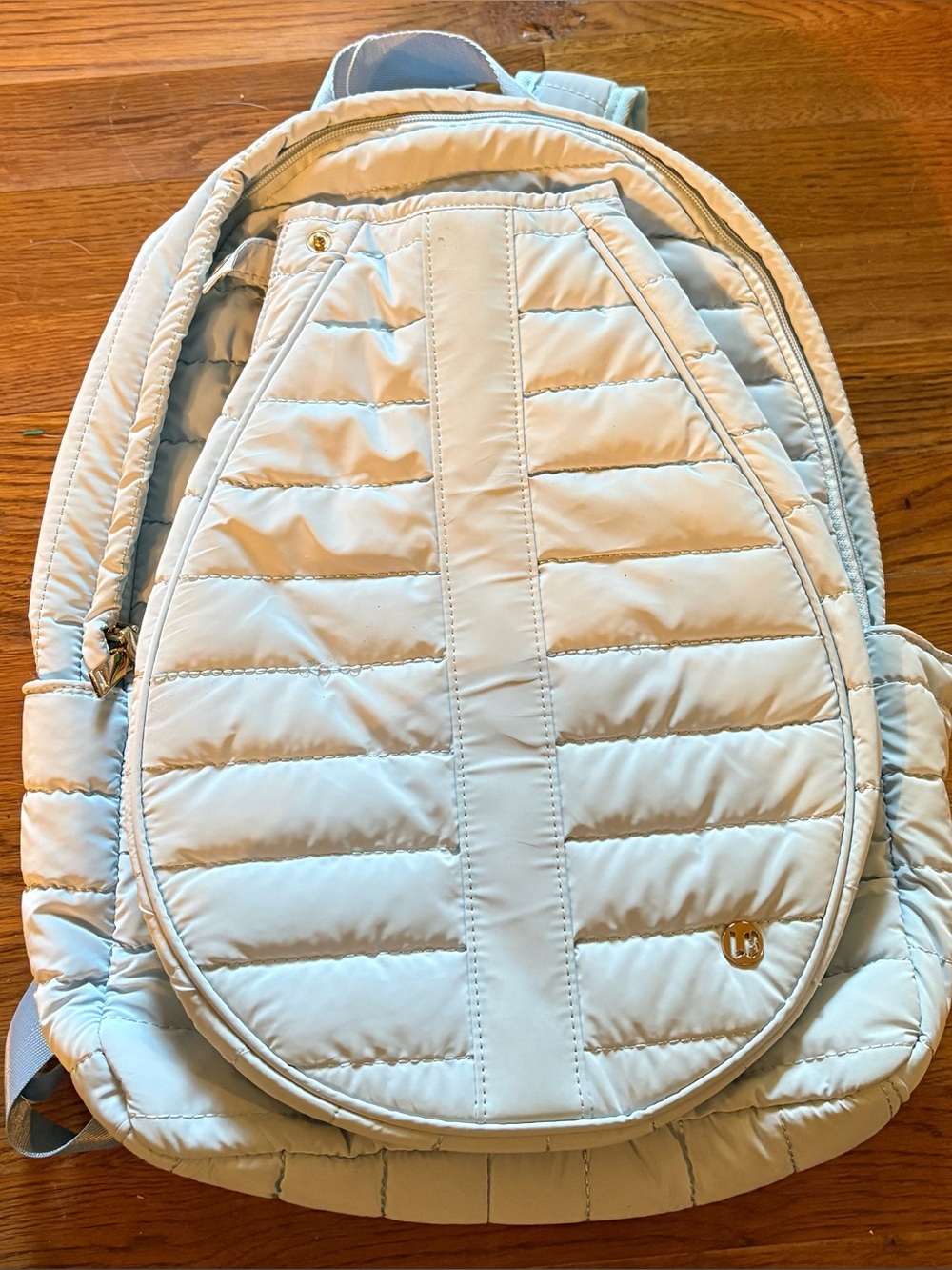 Lemonbella “Jennifer Junior” Tennis Backpack, Ice Blue, paid, EUC